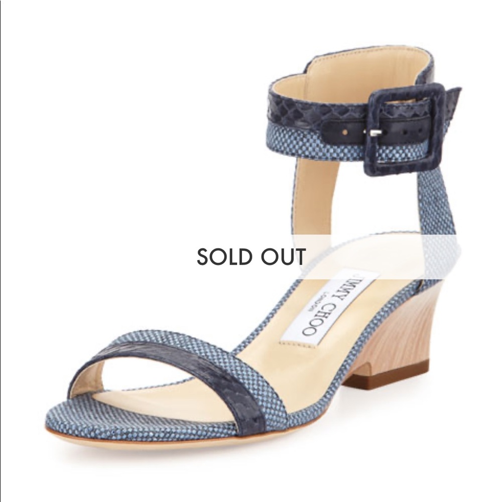 Jimmy Choo denim wedges